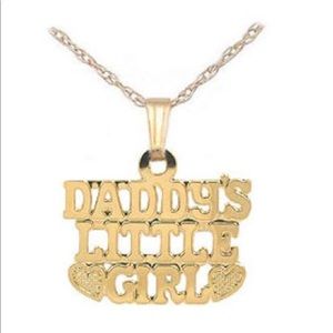 Daddy’s Little Girl child gold necklace